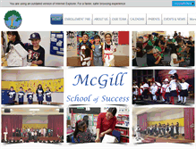 Tablet Screenshot of mcgillschoolofsuccess.org